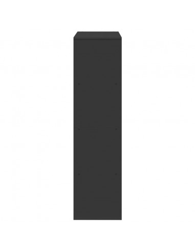 Libreria Nera 100x33x125,5 cm in Legno Multistrato