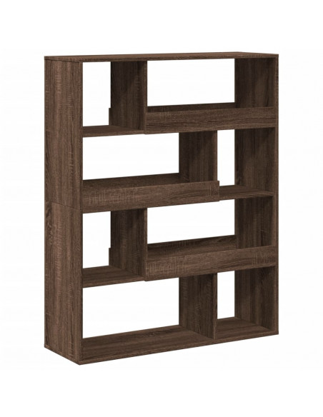 Libreria Rovere Marrone 100x33x125,5 cm in Legno Multistrato