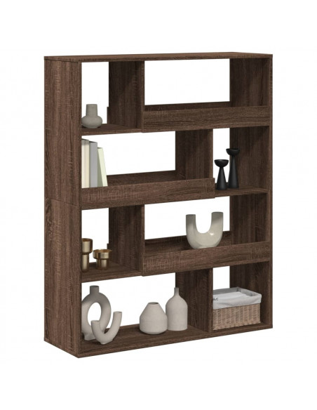 Libreria Rovere Marrone 100x33x125,5 cm in Legno Multistrato