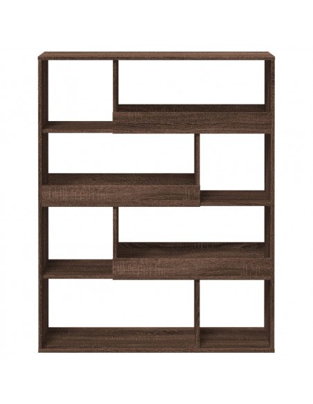 Libreria Rovere Marrone 100x33x125,5 cm in Legno Multistrato