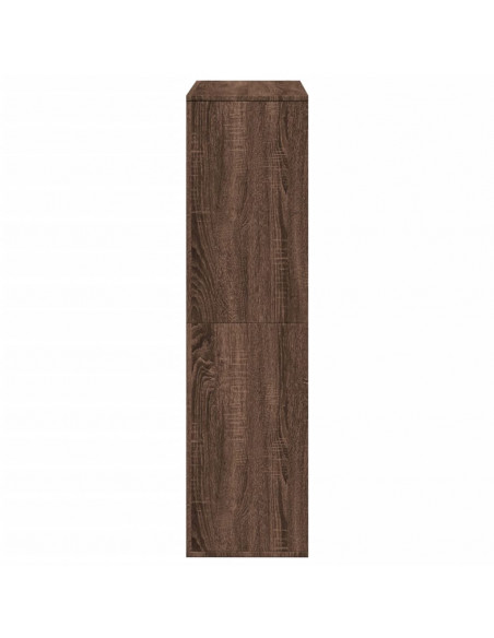 Libreria Rovere Marrone 100x33x125,5 cm in Legno Multistrato