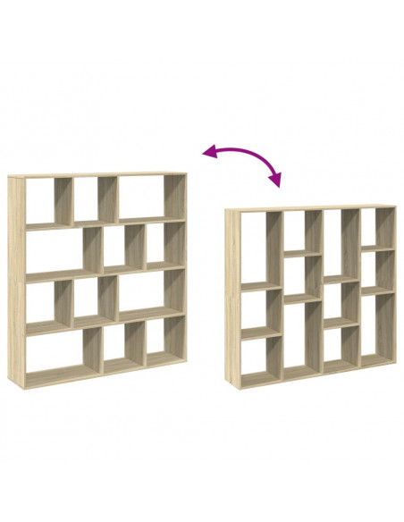 Libreria Rovere Sonoma 132x29x141,5 cm in Legno Multistrato