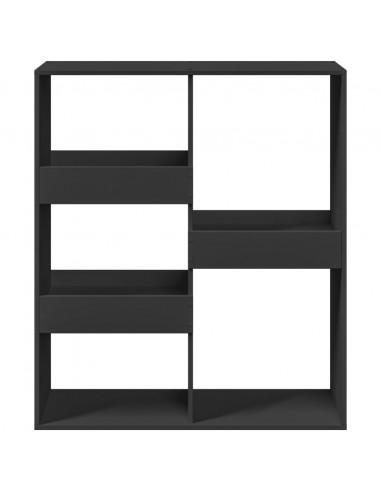 Libreria/Divisorio Nero 100x33x115 cm