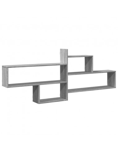 Mensola a Parete Grigio Sonoma 167,5x18x68 cm in Truciolato