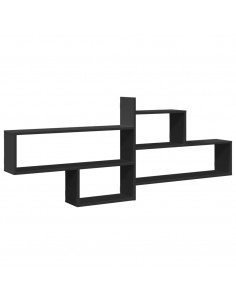 Mensola a Parete Nera 167,5x18x68 cm in Truciolato 2