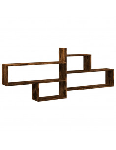 Mensola a Parete Rovere Fumo 167,5x18x68 cm in Truciolato 2