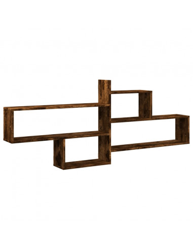 Mensola a Parete Rovere Fumo 167,5x18x68 cm in Truciolato