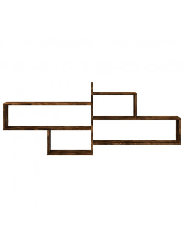 Mensola a Parete Rovere Fumo 167,5x18x68 cm in Truciolato