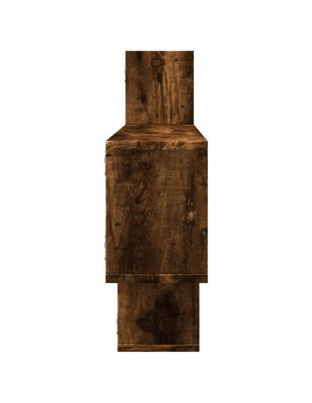 Mensola a Parete Rovere Fumo 167,5x18x68 cm in Truciolato