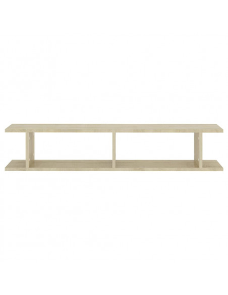 Mensole Parete 2pz Rovere Sonoma 105x18x20cm Legno Multistrato