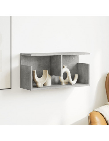 Mobile a Parete 60x20x30 cm Grigio Cemento in Truciolato