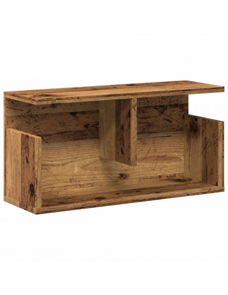 Mobile a Parete 60x20x30 cm Legno Antico in Truciolato