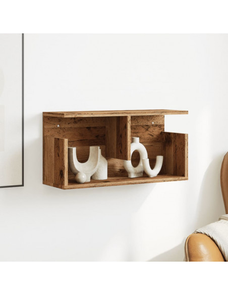 Mobile a Parete 60x20x30 cm Legno Antico in Truciolato