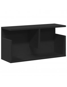 Mobile a Parete 60x20x30 cm Nero in Truciolato 2
