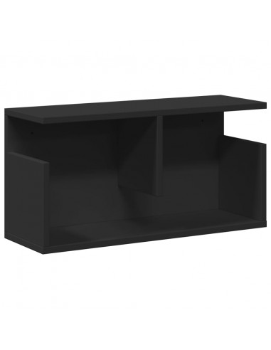 Mobile a Parete 60x20x30 cm Nero in Truciolato