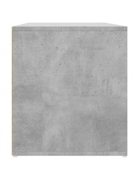 Mobile Angolare Grigio Cemento 200x40x45 cm in Truciolato