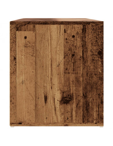 Mobile Angolare Legno Antico 200x40x45 cm in Truciolato