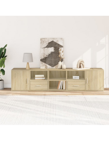 Mobile Angolare Rovere Sonoma 200x40x45 cm in Truciolato