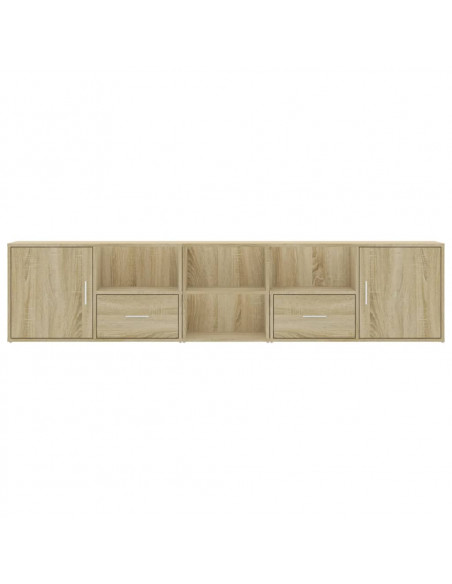 Mobile Angolare Rovere Sonoma 200x40x45 cm in Truciolato