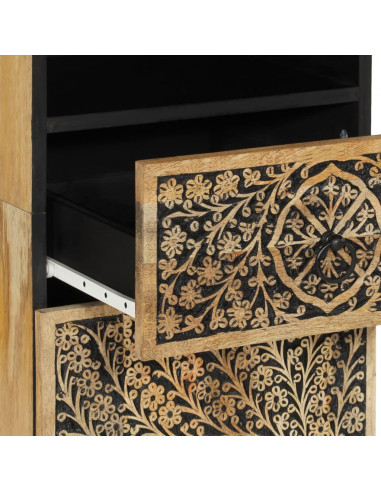 Mobile da Bagno 38x33x160 cm in Legno Massello di Mango