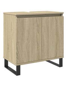 Mobile da Bagno Rovere Sonoma 58x33x60 cm in Legno Multistrato 2