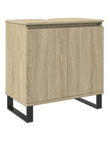 Mobile da Bagno Rovere Sonoma 58x33x60 cm in Legno Multistrato