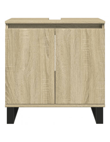 Mobile da Bagno Rovere Sonoma 58x33x60 cm in Legno Multistrato