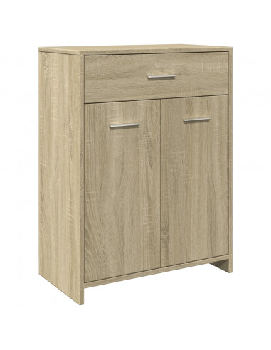 Mobile da Bagno Rovere Sonoma 60x33x80 cm in Legno Multistrato
