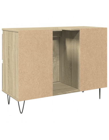 Mobile da Bagno Rovere Sonoma 80x33x60 cm in Legno Multistrato