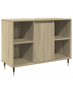 Mobile da Bagno Rovere Sonoma 80x33x60 cm in Legno Multistrato 2