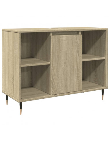 Mobile da Bagno Rovere Sonoma 80x33x60 cm in Legno Multistrato