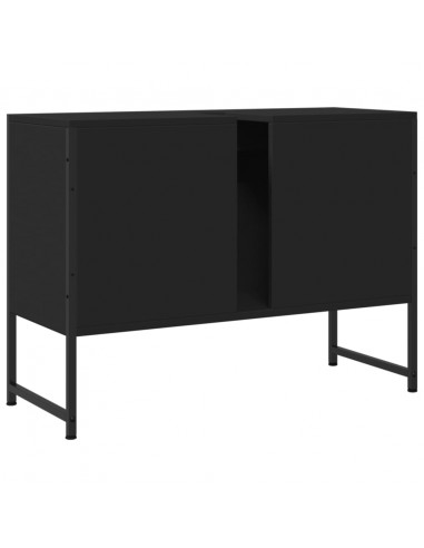 Mobile Lavabo Bagno Nero 60x30x60 cm Legno Multistrato