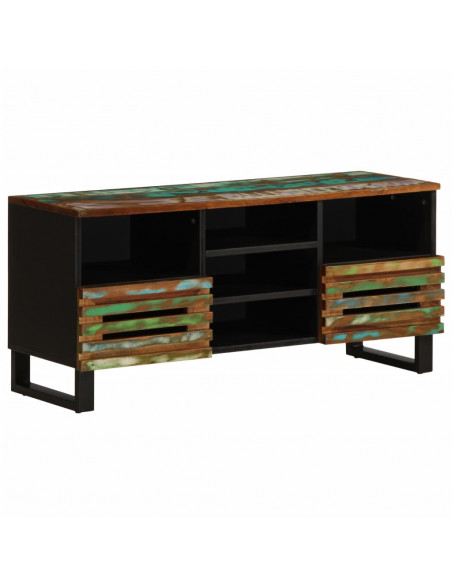 Mobile Porta TV 100x34x46 cm in Legno Massello di Acacia