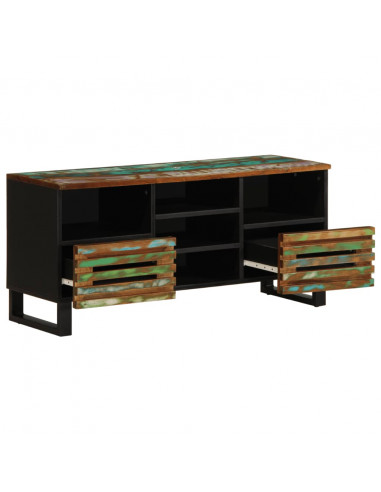 Mobile Porta TV 100x34x46 cm in Legno Massello di Acacia