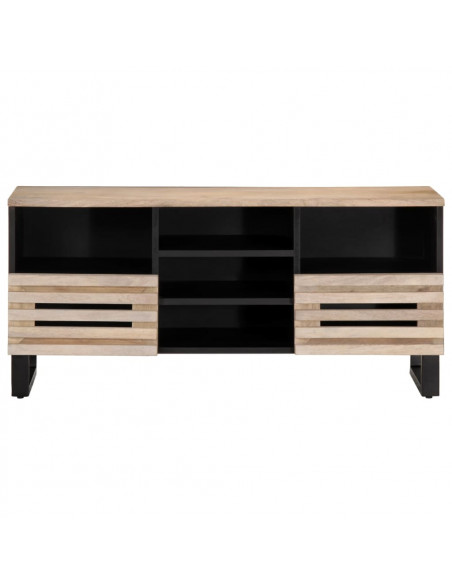 Mobile Porta TV 100x34x46 cm in Legno Massello di Mango