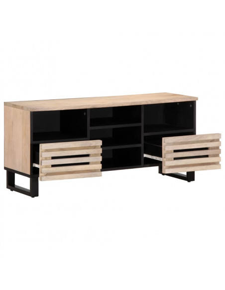 Mobile Porta TV 100x34x46 cm in Legno Massello di Mango