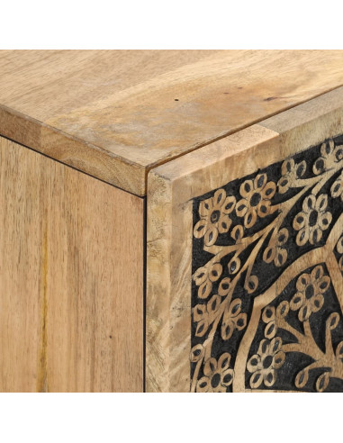 Mobile Porta TV 105x33x46cm in Legno Massello di Mango