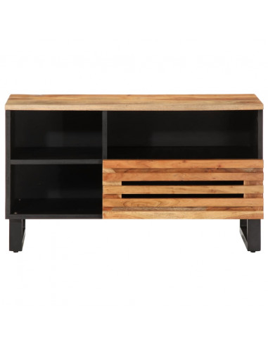 Mobile Porta TV 80x34x46 cm in Legno Massello di Acacia