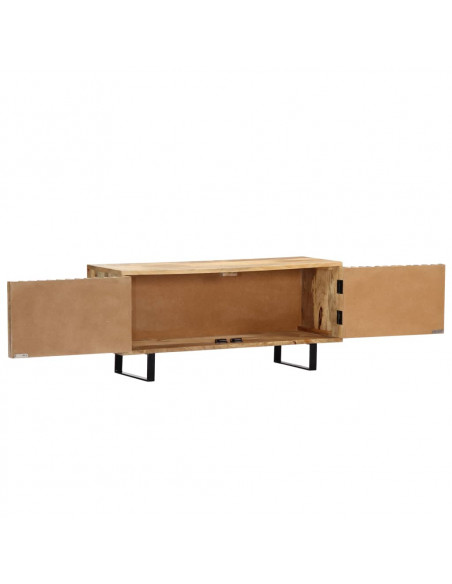 Mobile Porta TV 90x30x40 cm in Legno Massello di Mango