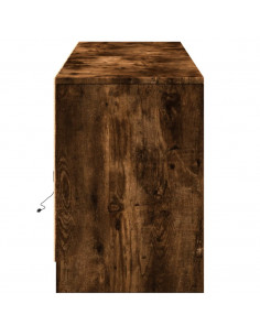 Mobile Porta TV con LED Rovere Fumo 180x34x50cm in Truciolato 2