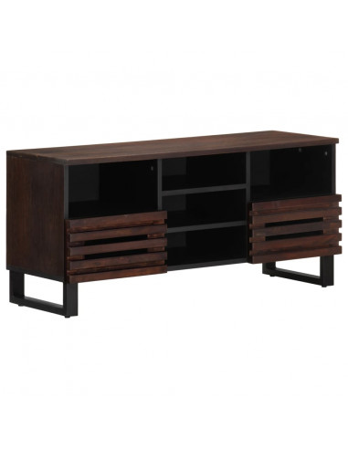 Mobile Porta TV Marrone 100x34x46 cm in Legno di Mango