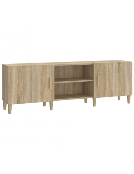 Mobile Porta TV Rovere Sonoma 150x30x50 cm Legno Multistrato