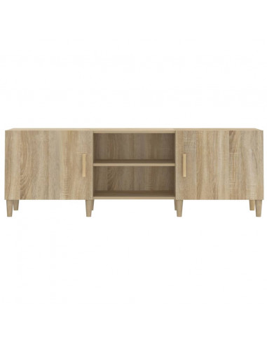 Mobile Porta TV Rovere Sonoma 150x30x50 cm Legno Multistrato
