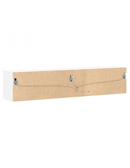 Mobile TV a Parete con LED Bianco 180x31x38 cm