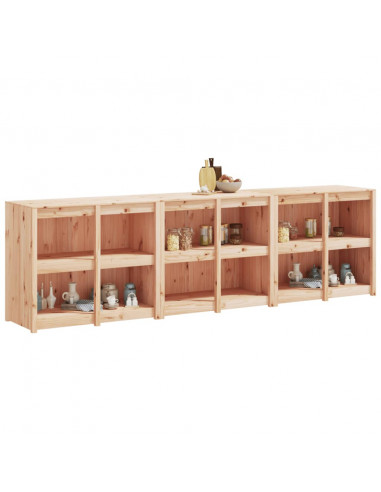 Mobili da Cucina da Esterno 3 pz in Legno Massello di Pino