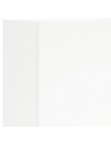 Mobili TV a Muro 5pz Bianchi in Legno Multistrato