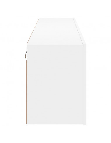 Mobili TV a Parete 2pz Bianchi 80x30x41 cm