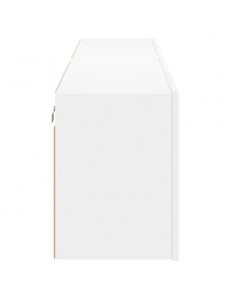 Mobili TV a Parete 2pz Bianchi 80x30x41 cm