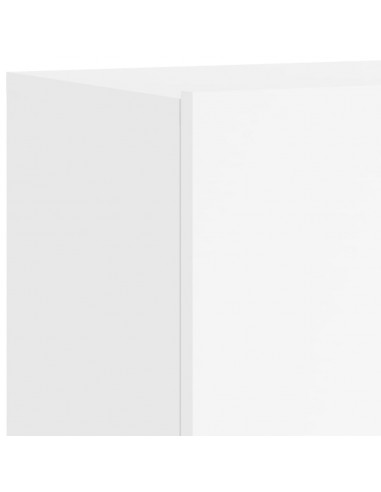 Mobili TV a Parete 2pz Bianchi 80x30x41 cm