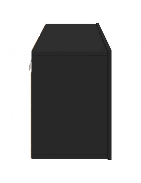 Mobili TV a Parete 2pz Neri 60x30x41 cm